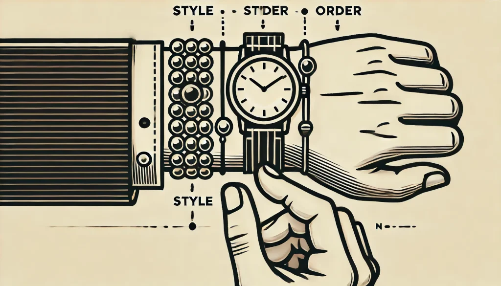 時計とブレスレットの重ね付けのおすすめ順番